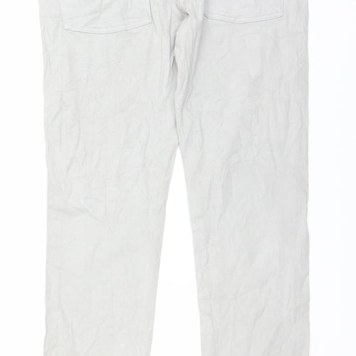 Bershka Womens Grey   Chino Trousers Size 12 L29 in