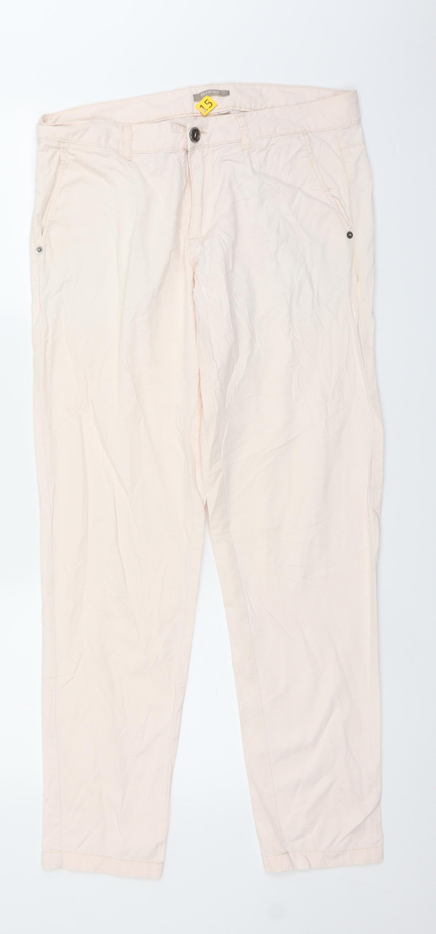 ORSAY Womens Pink   Straight Jeans Size 32 in L28 in