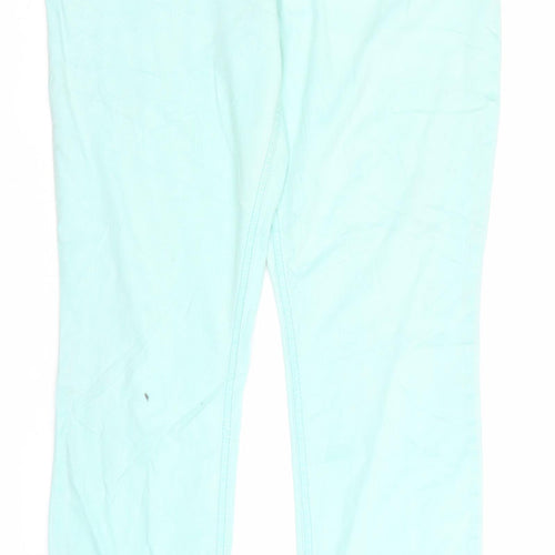 Street One Womens Green  Denim Straight Jeans Size 34 in L29 in