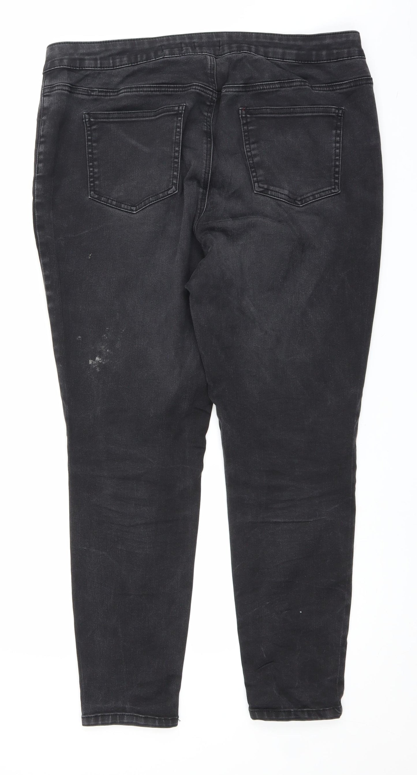 TU Womens Black  Denim Skinny Jeans Size 18 L26 in