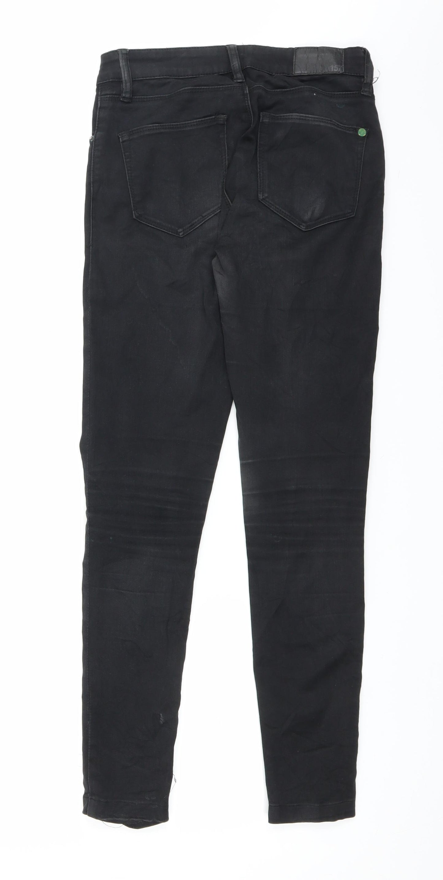 157 Womens Black  Denim Skinny Jeans Size 27 in L28 in
