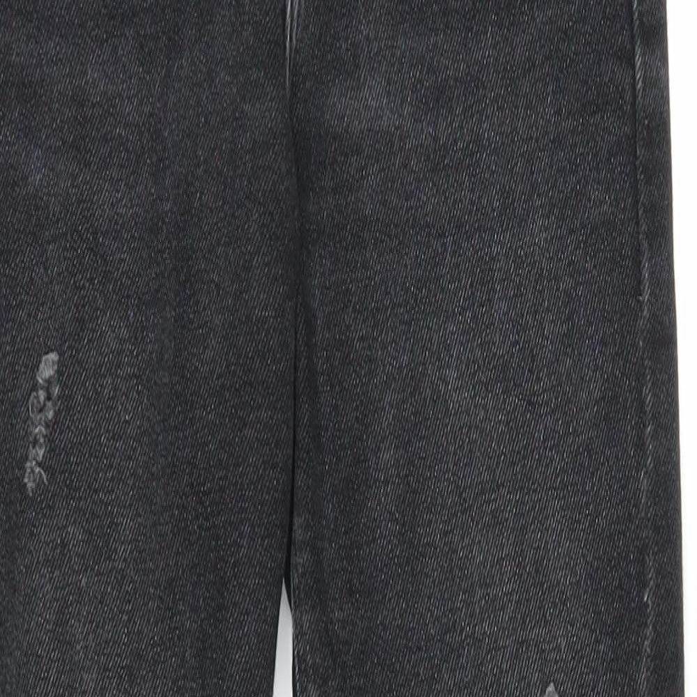 River Island Womens Black  Denim Straight Jeans Size 8 L22 in