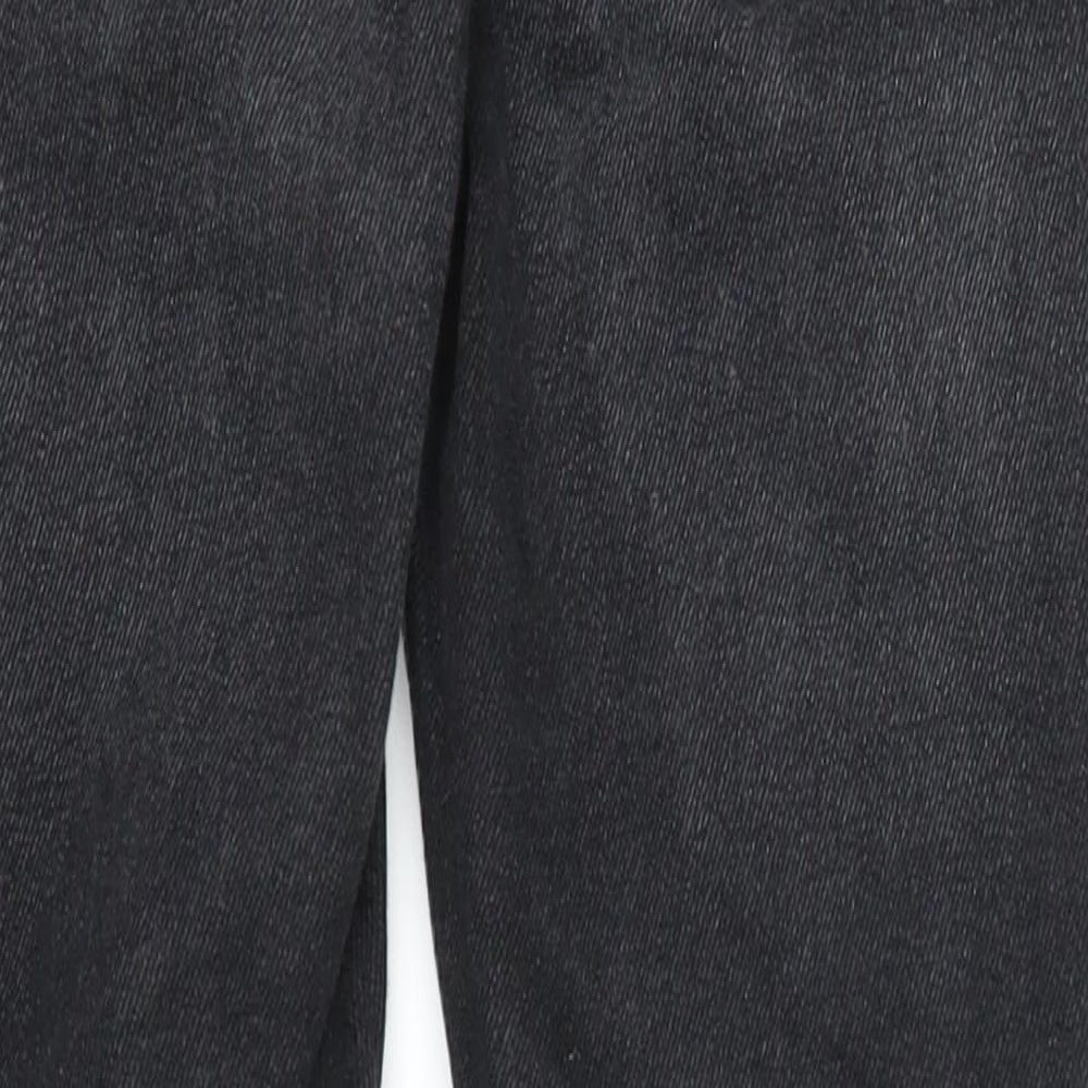 River Island Womens Black  Denim Straight Jeans Size 8 L22 in