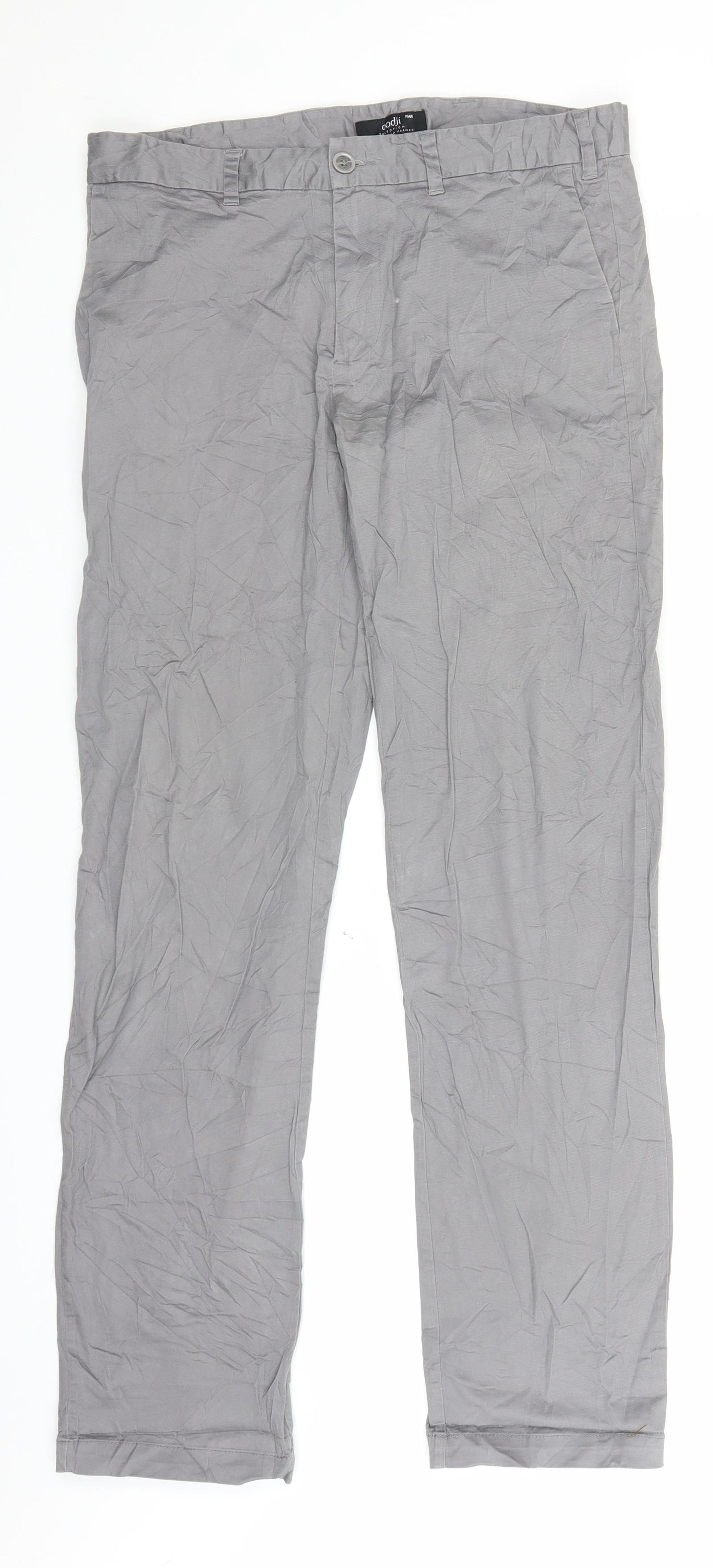 Oodji Womens Grey   Chino Trousers Size 14 L31 in