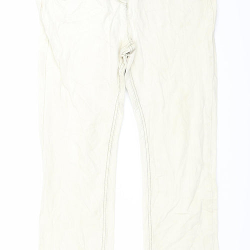 saviour Womens Beige  Denim Straight Jeans Size 33 in L27 in