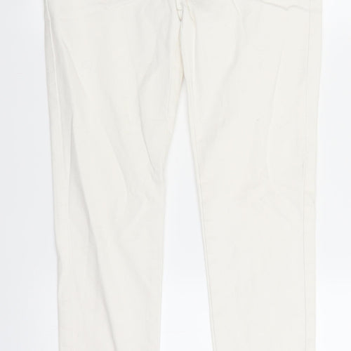 BikBok Womens White  Denim Straight Jeans Size M L26 in