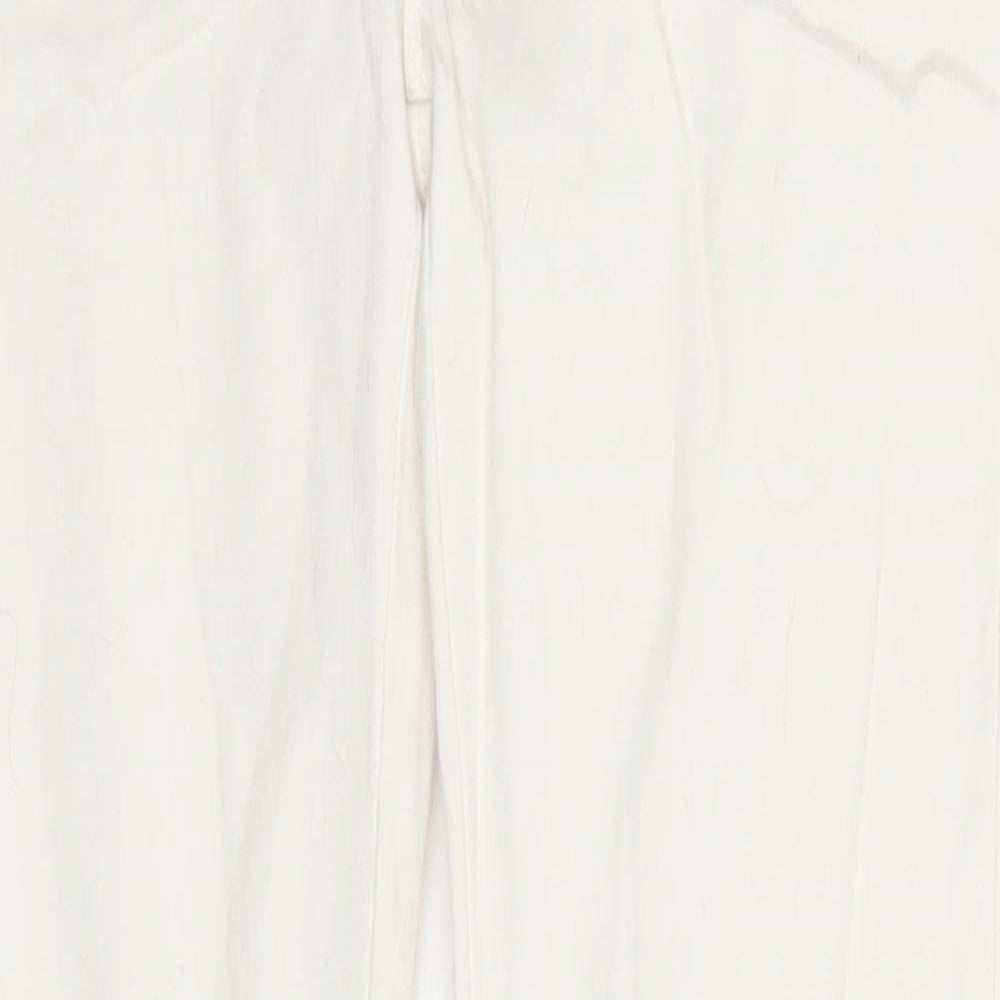 BikBok Womens White  Denim Straight Jeans Size M L26 in