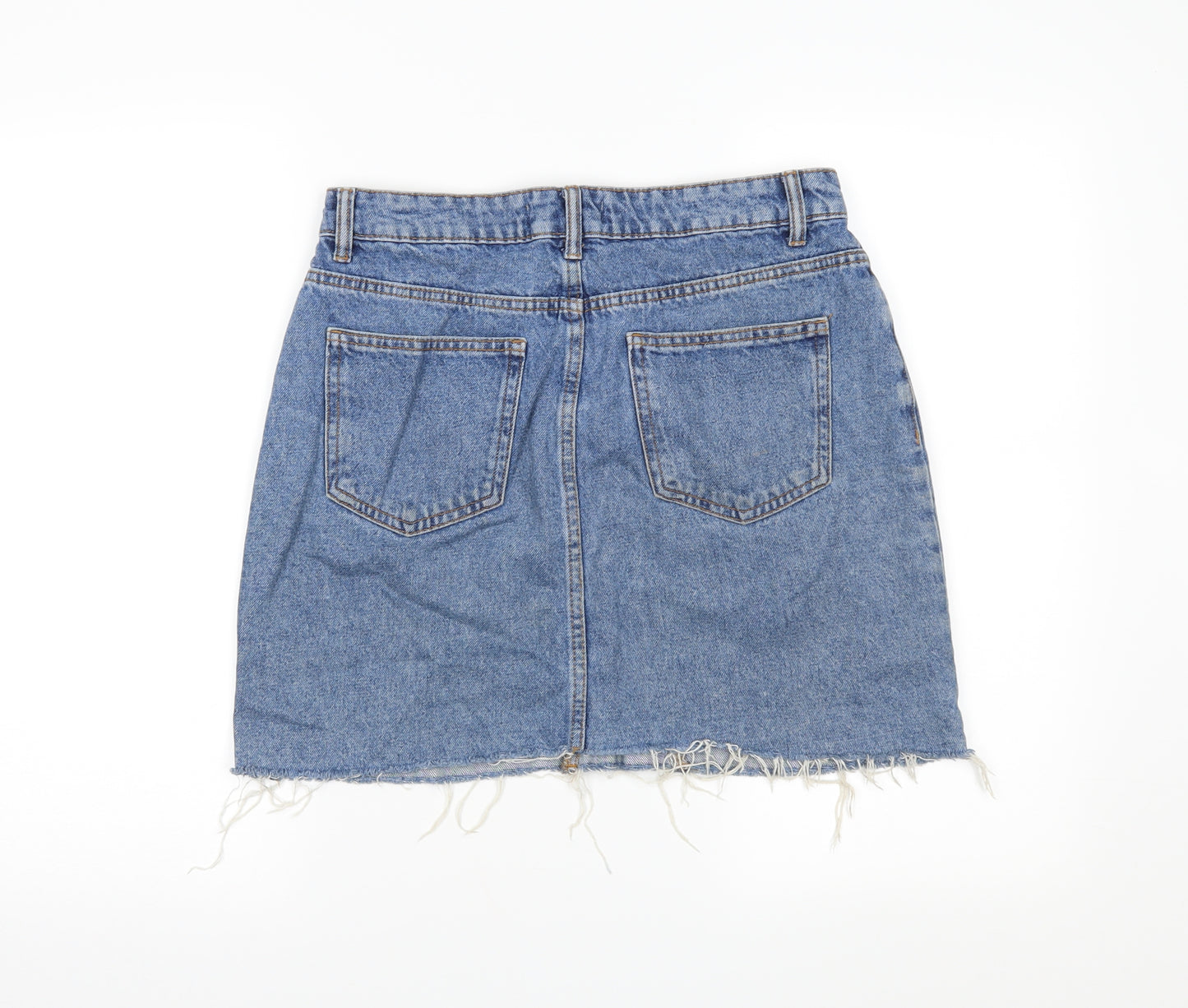 DenimCo Womens Blue  Denim Straight & Pencil Skirt Size 12