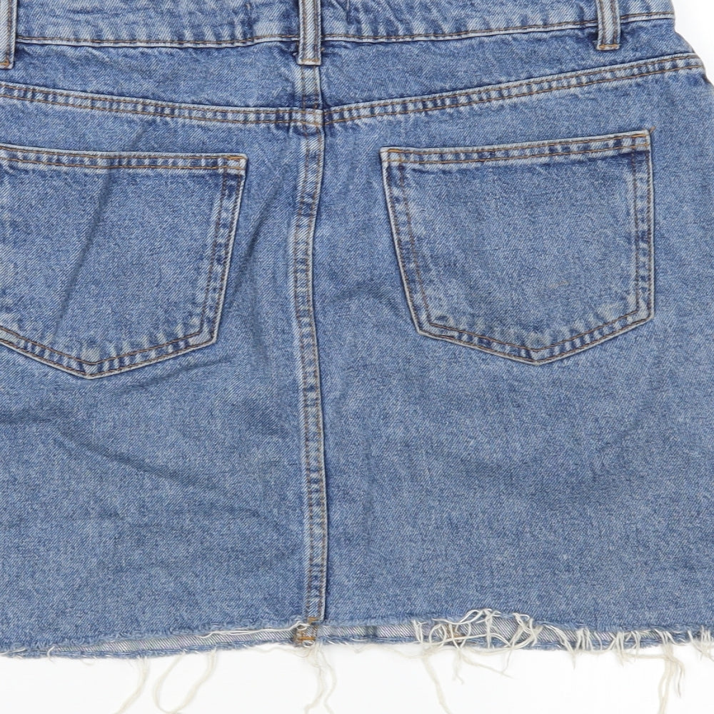 DenimCo Womens Blue  Denim Straight & Pencil Skirt Size 12