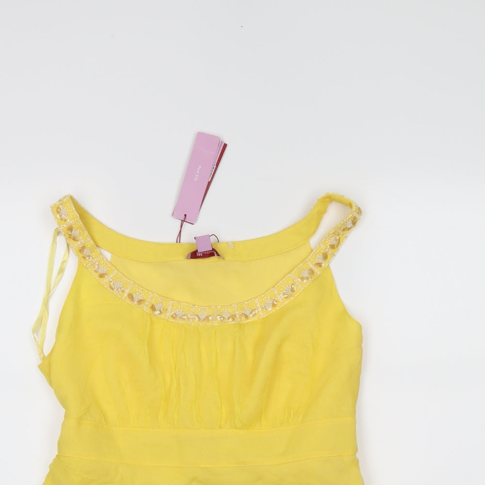 Monsoon Womens Yellow   Basic Blouse Size 16