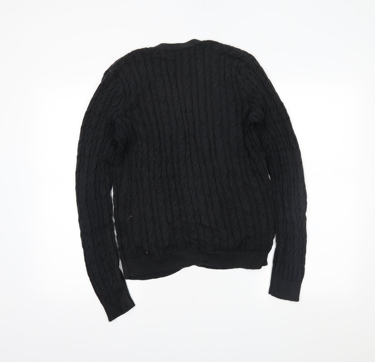 Ralph Lauren Mens Black   Cardigan Jumper Size L