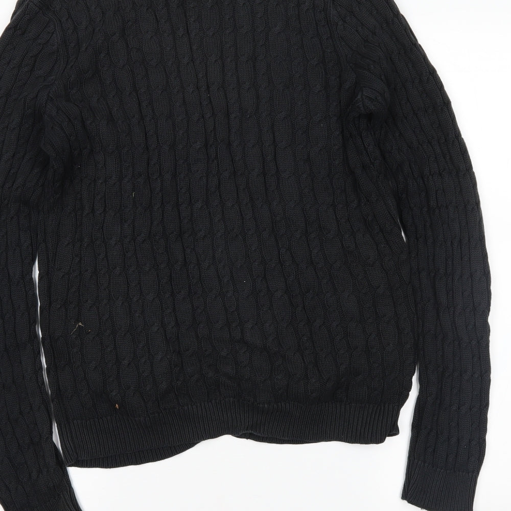 Ralph Lauren Mens Black   Cardigan Jumper Size L