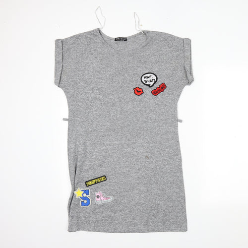 Select Womens Grey   Tunic T-Shirt Size 12