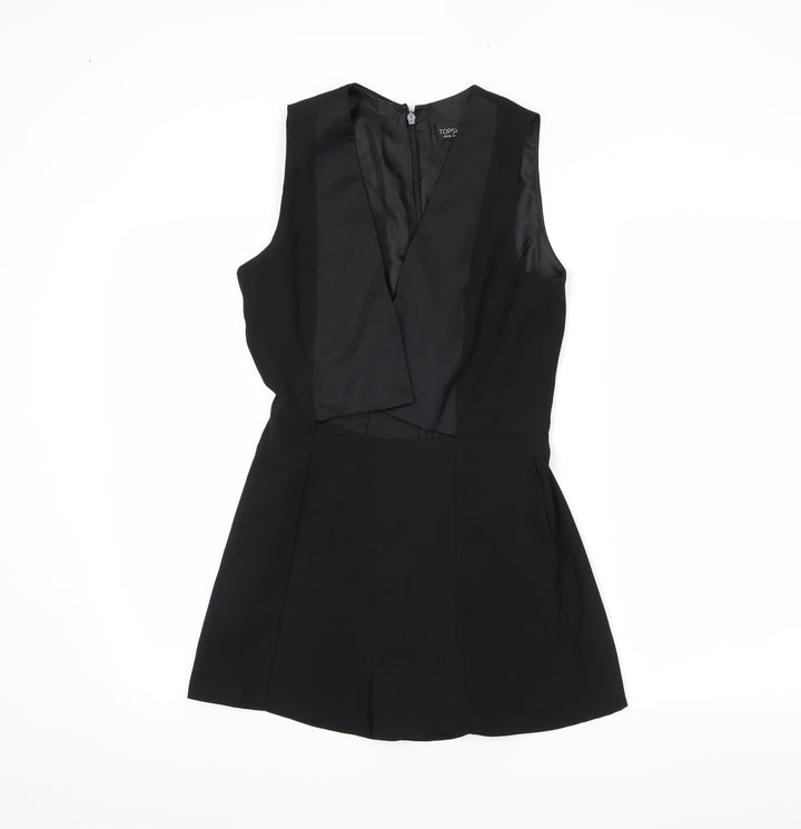 Topshop Womens Beige Playsuit One-Piece Size 8 L3 in
