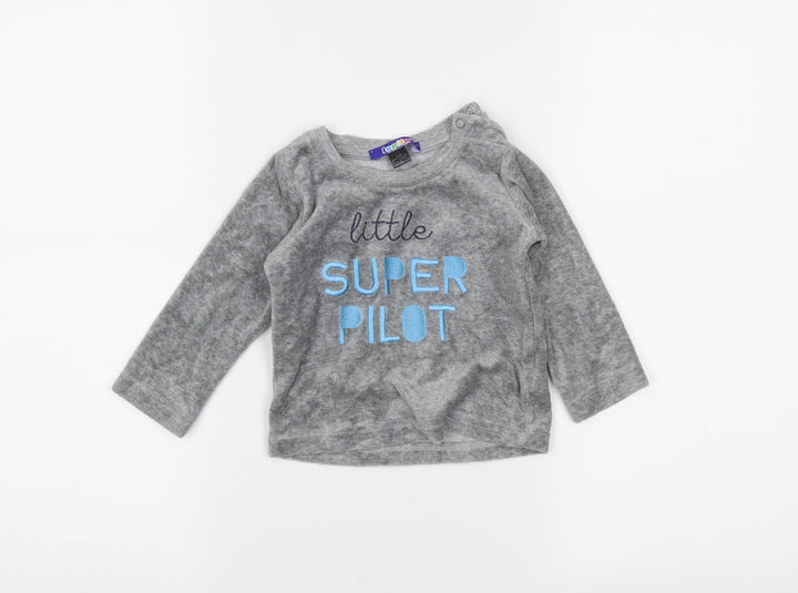 Lupilu Boys Grey Pullover Jumper Size 6-9 Months