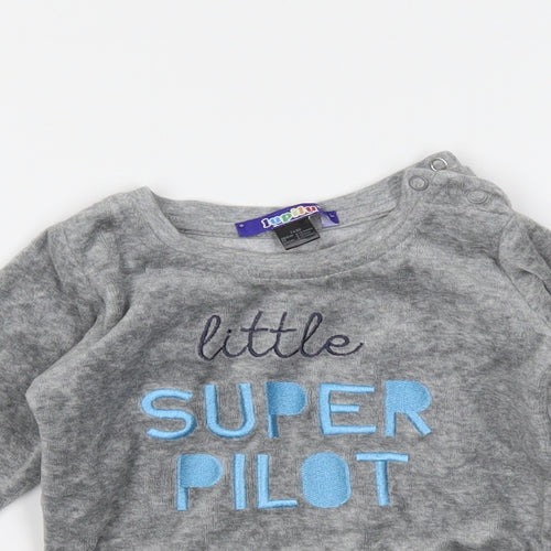 Lupilu Boys Grey   Pullover Jumper Size 6-9 Months