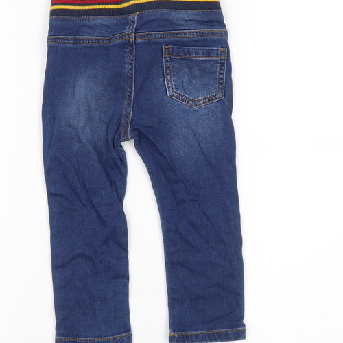 Nutmeg Boys Blue  Denim Jogger Trousers Size 12-18 Months