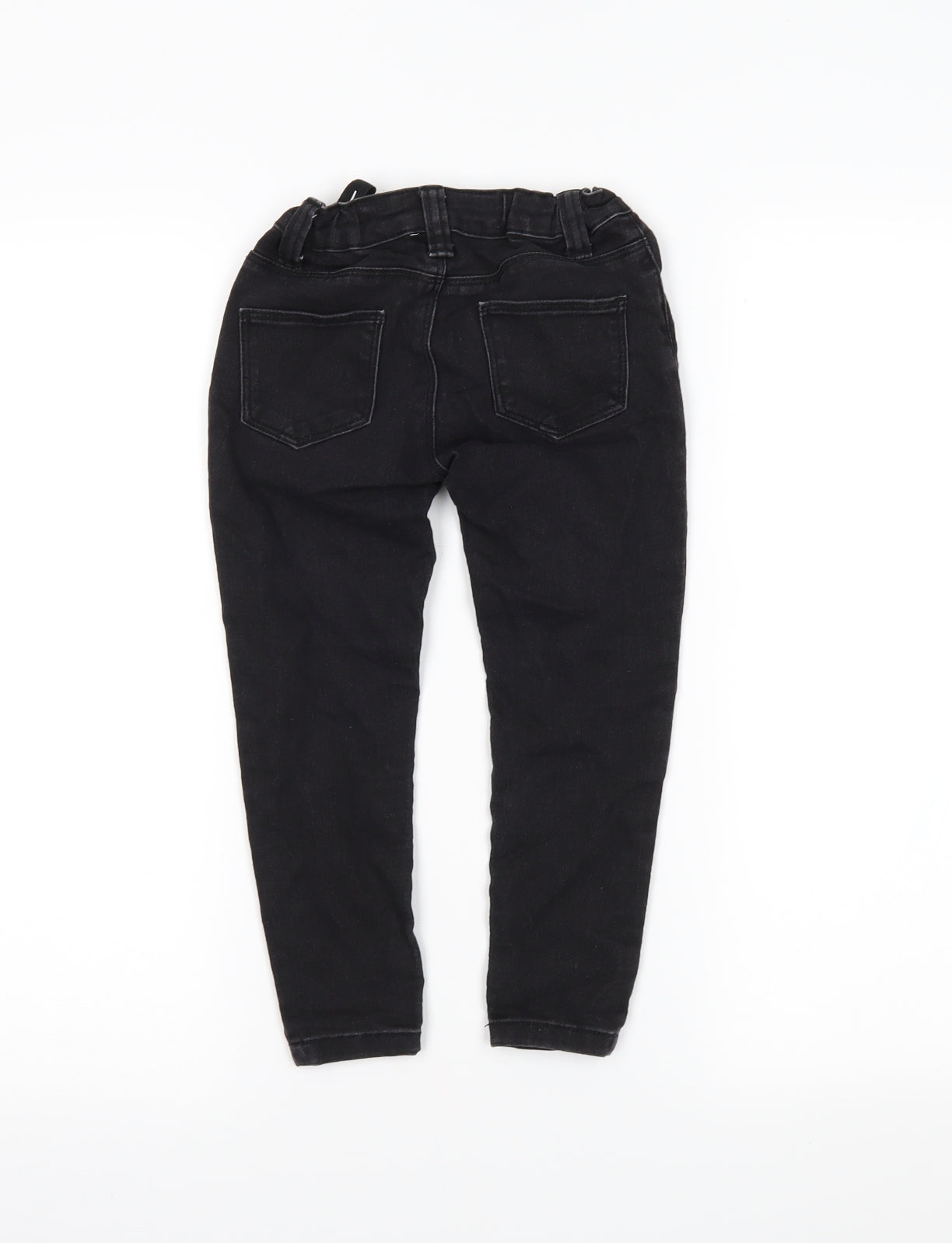 DenimCo Girls Black  Denim Skinny Jeans Size 4-5 Years