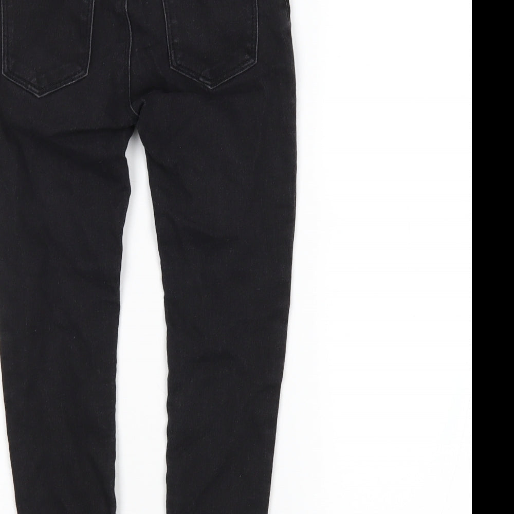 DenimCo Girls Black  Denim Skinny Jeans Size 4-5 Years