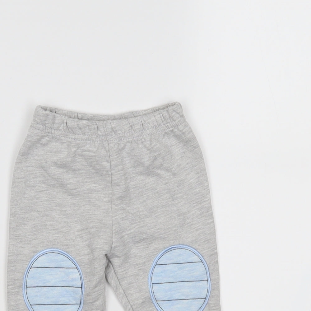 Preworn Boys Grey   Jogger Trousers Size 0-3 Months