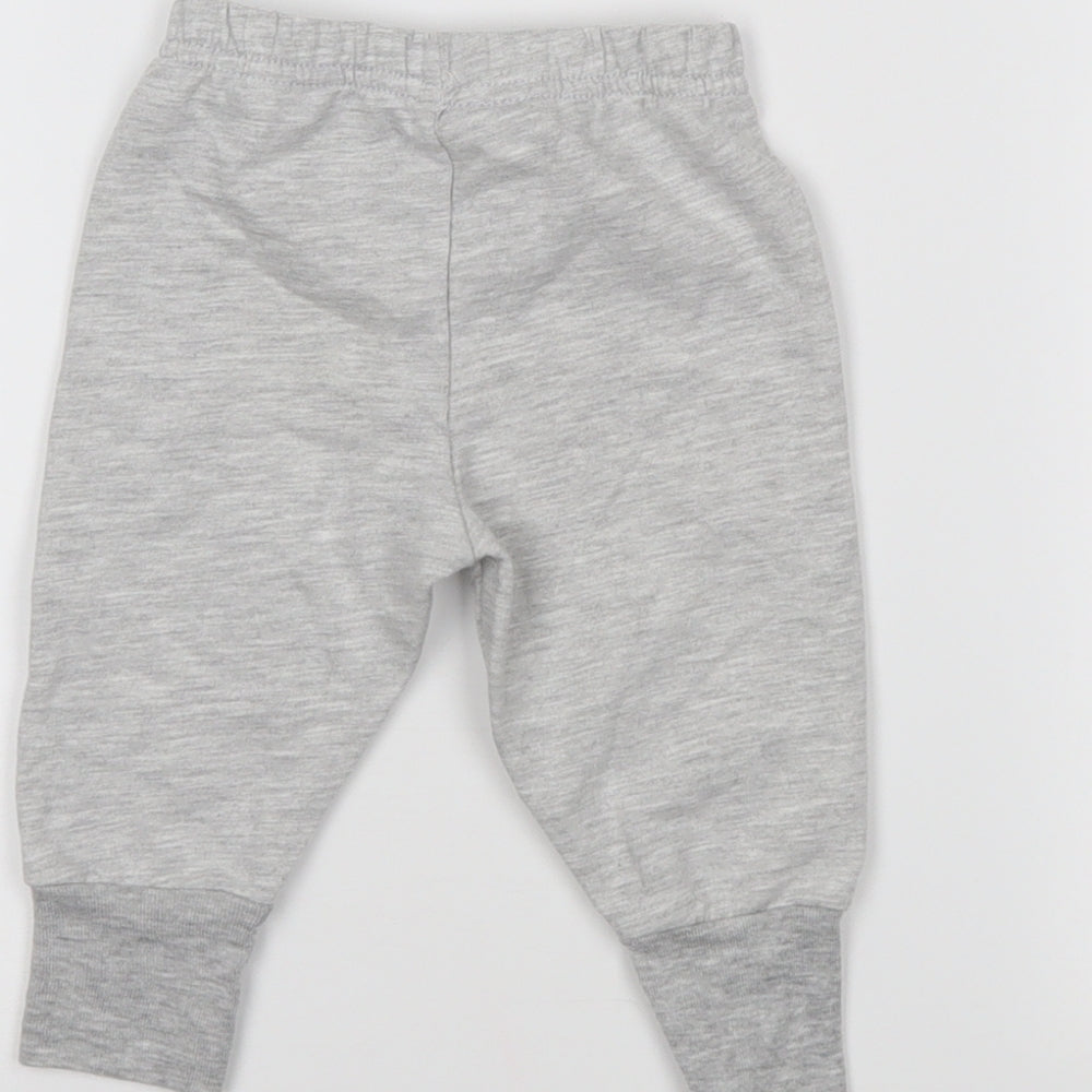Preworn Boys Grey   Jogger Trousers Size 0-3 Months