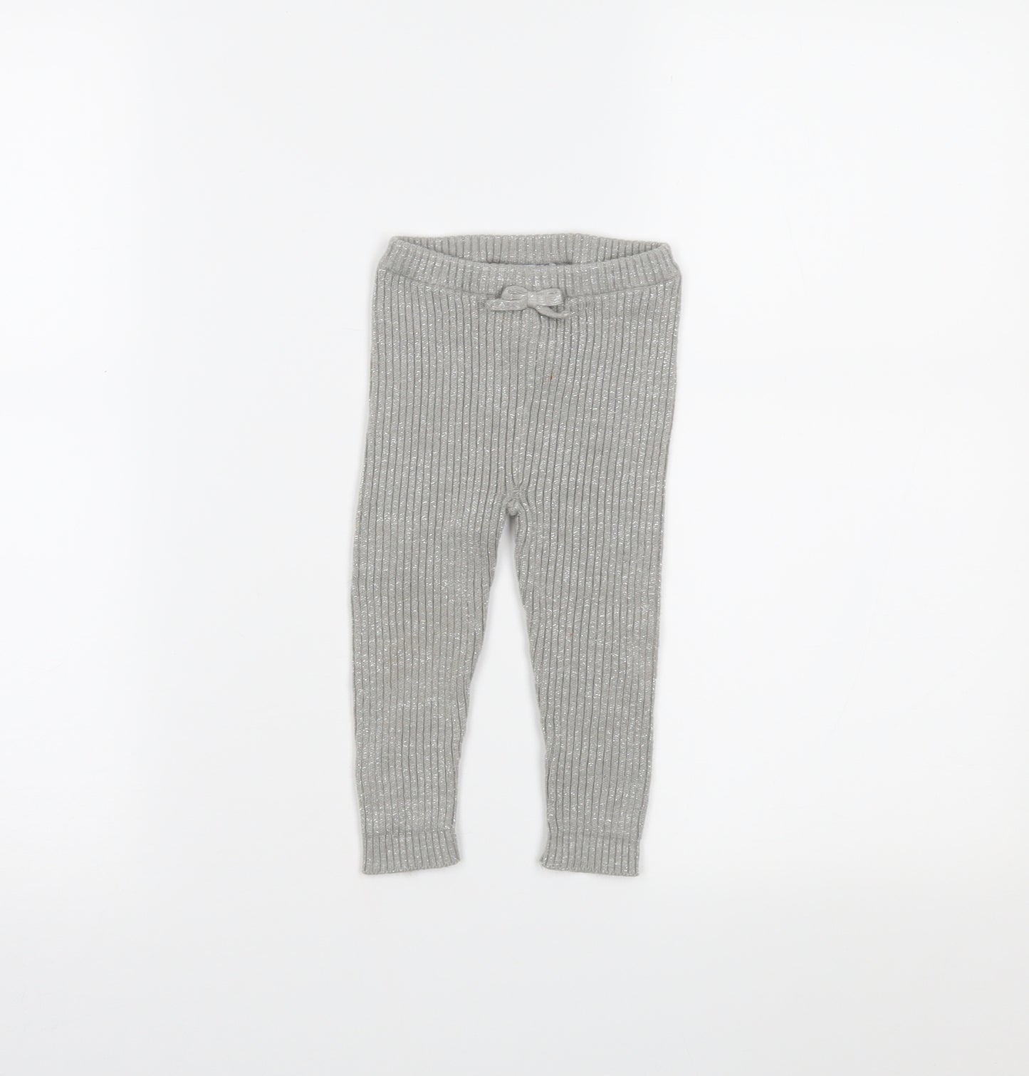 Vertbaudet Girls Grey   Sweatpants Leggings Size 3-6 Months