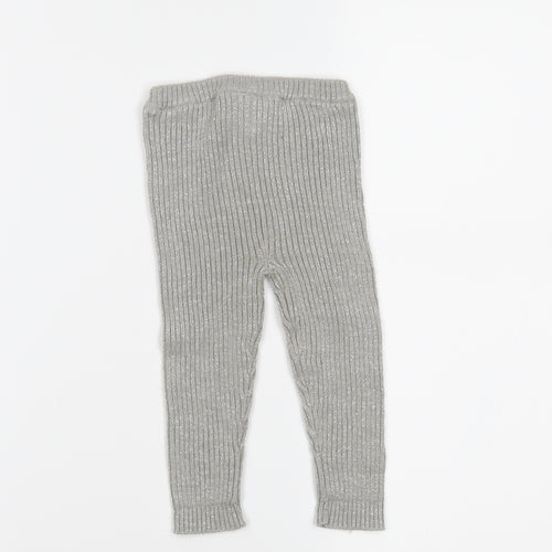 Vertbaudet Girls Grey   Sweatpants Leggings Size 3-6 Months