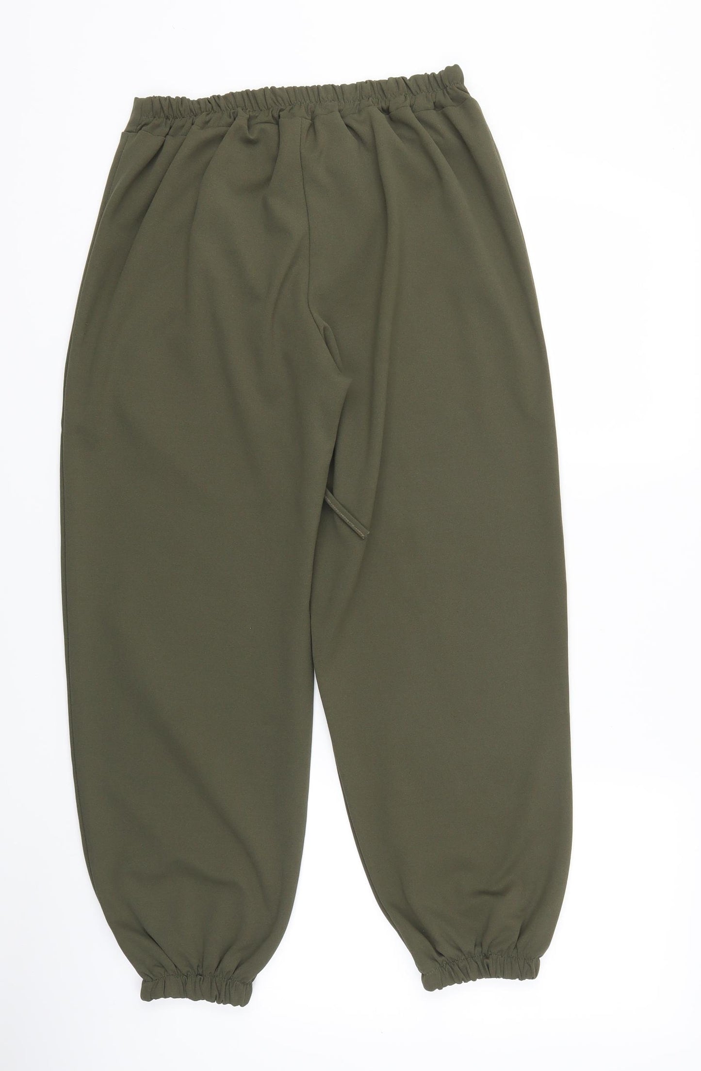 Boohoo Womens Green   Trousers  Size 10 L25 in