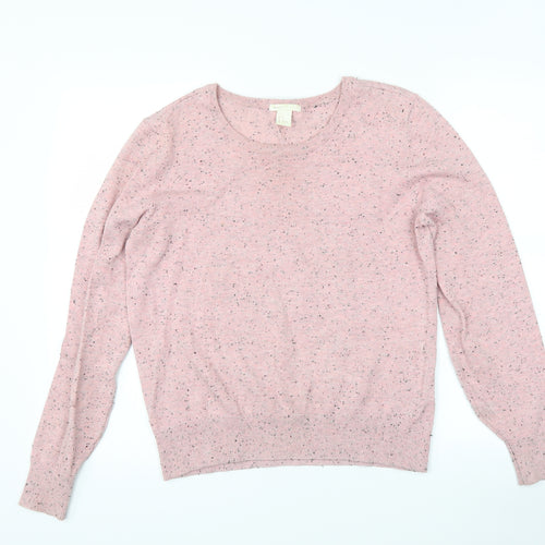 H&M Womens Pink   Pullover Jumper Size M