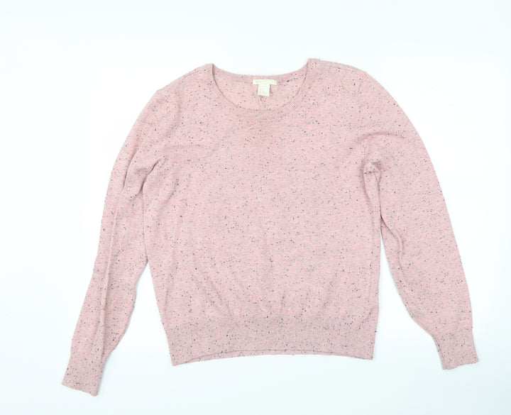 H&M Womens Pink   Pullover Jumper Size M