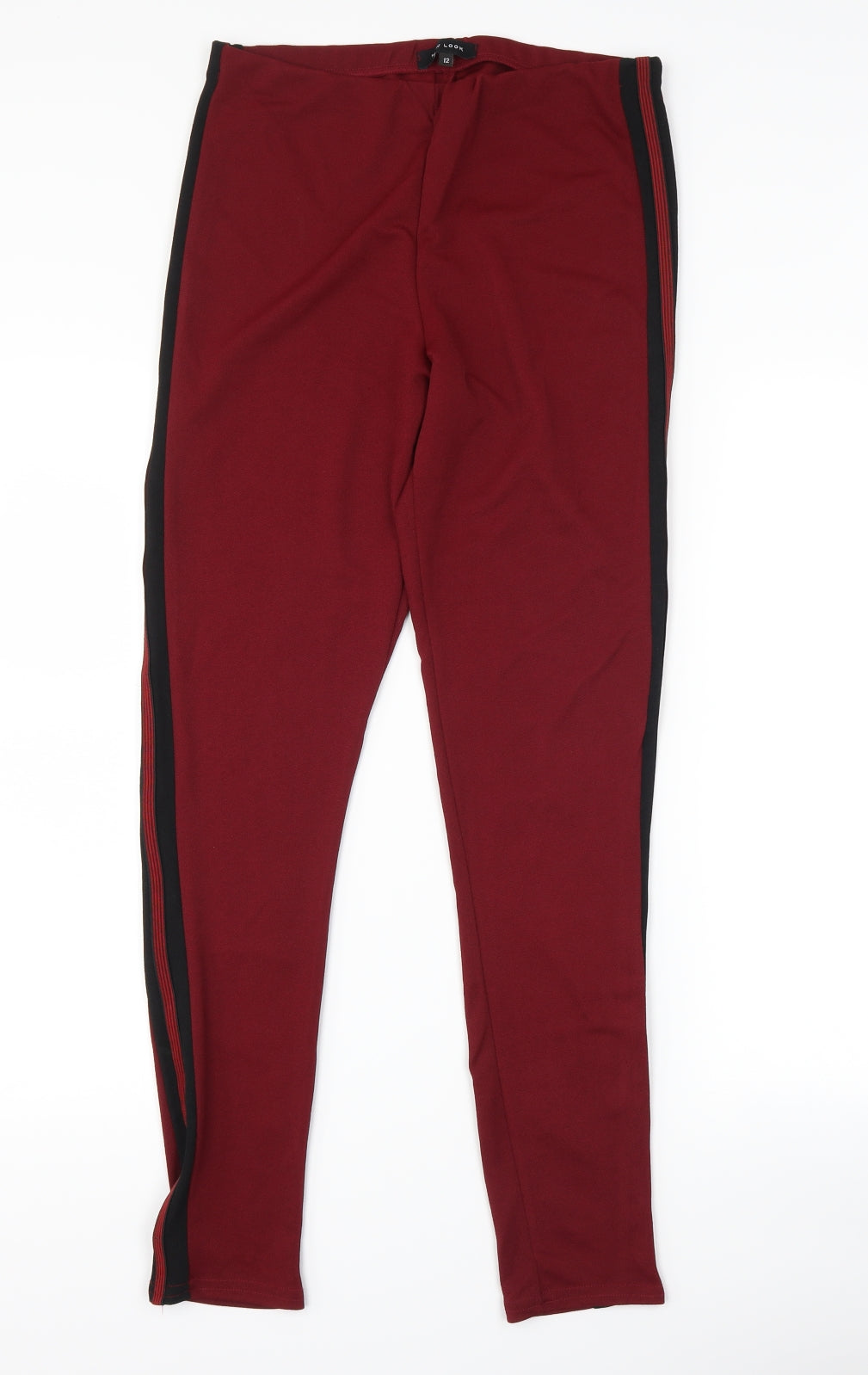 New Look Womens Red   Trousers  Size 12 L28 in