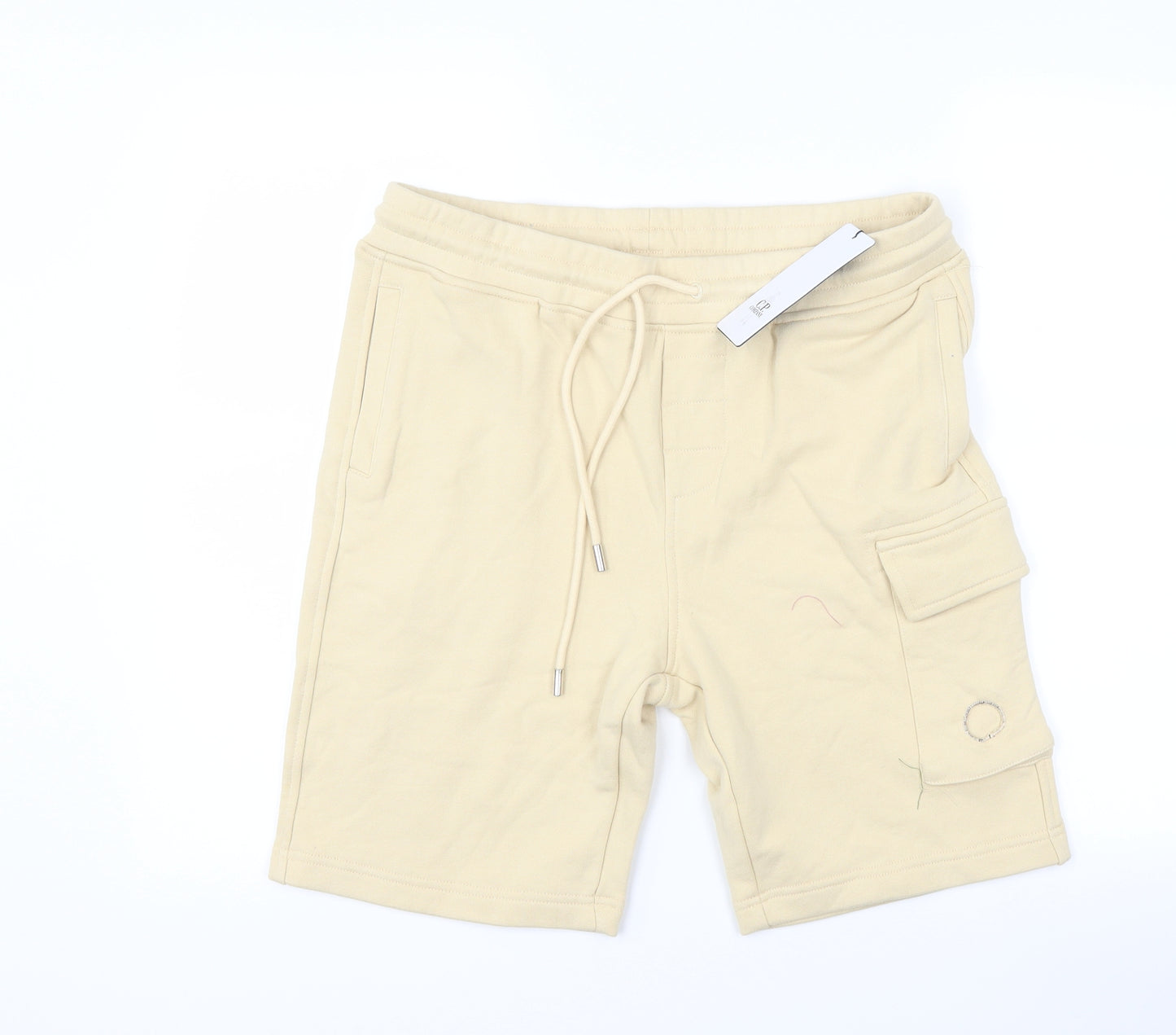 C.P. Company Mens Beige   Sweat Shorts Size L