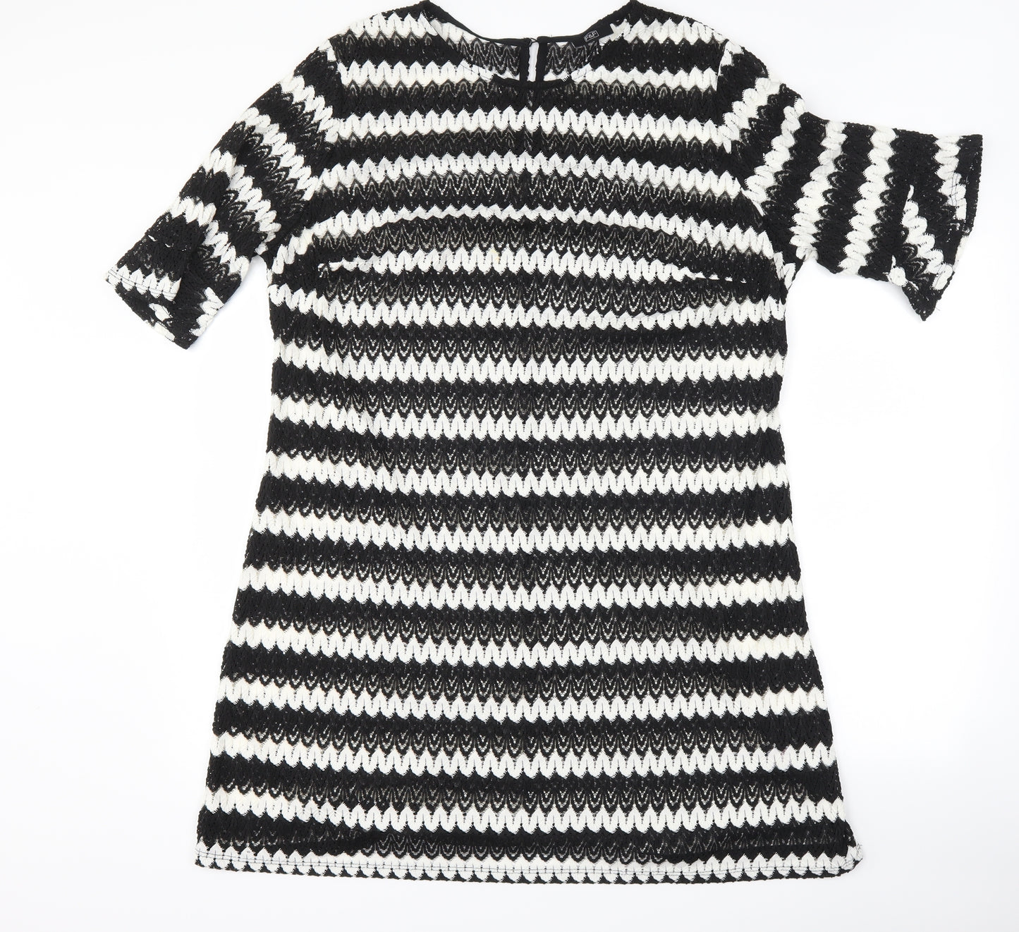 F&F Womens Black Striped  Shift  Size 20