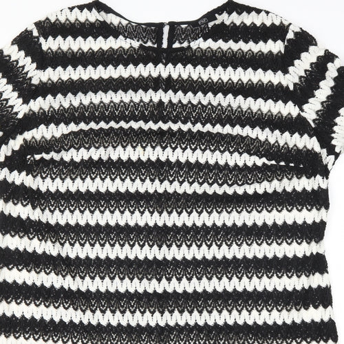 F&F Womens Black Striped  Shift  Size 20