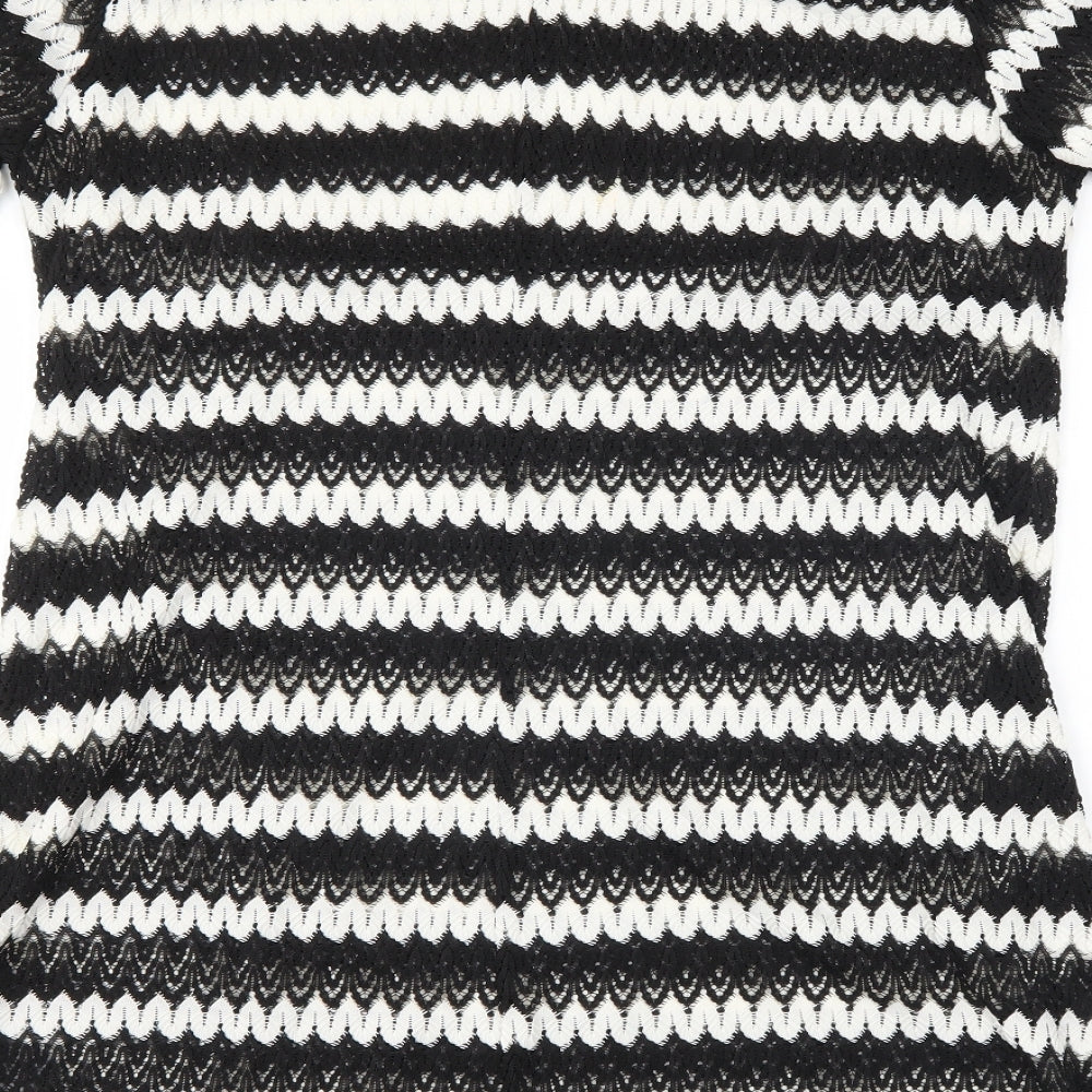 F&F Womens Black Striped  Shift  Size 20