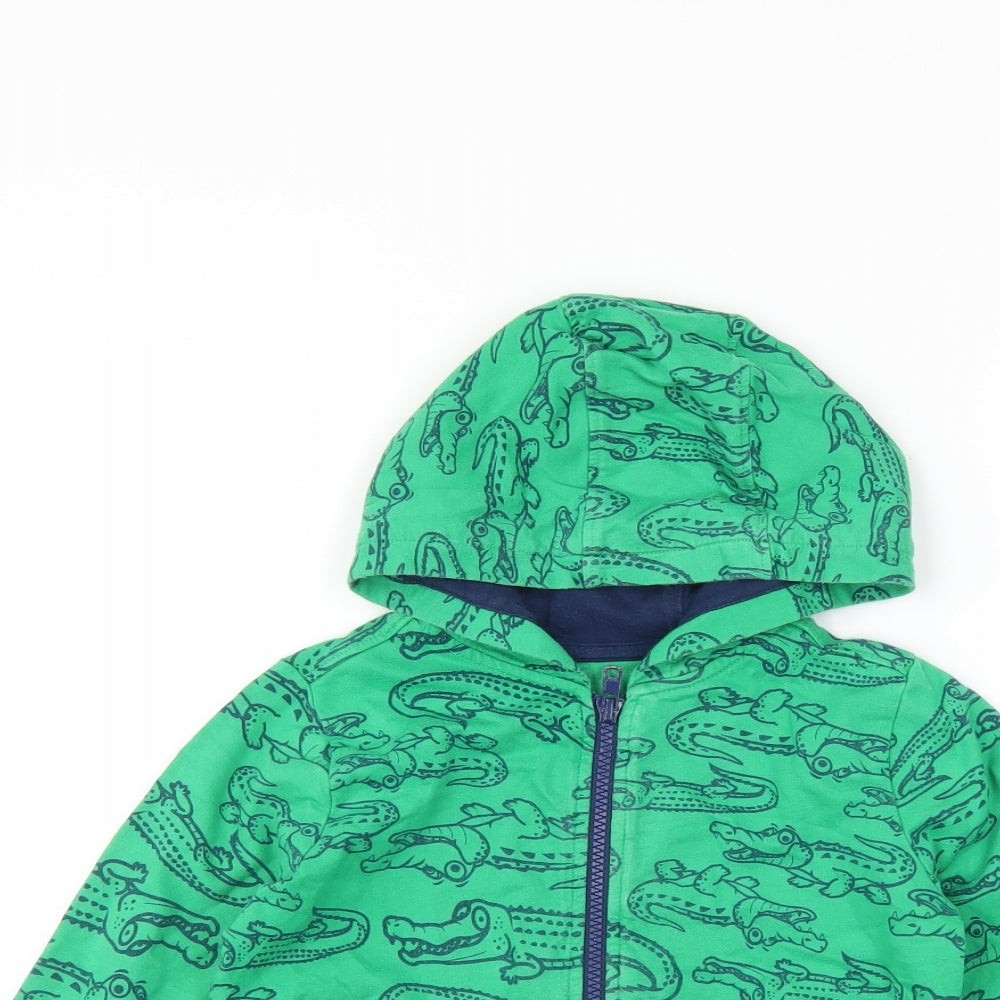 Ladybird Girls Green   Full Zip Hoodie Size 4-5 Years  - Crocodile
