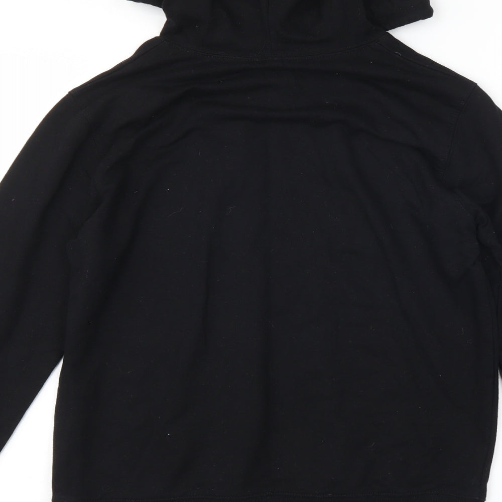 Preworn Womens Black   Pullover Hoodie Size M  - slogan