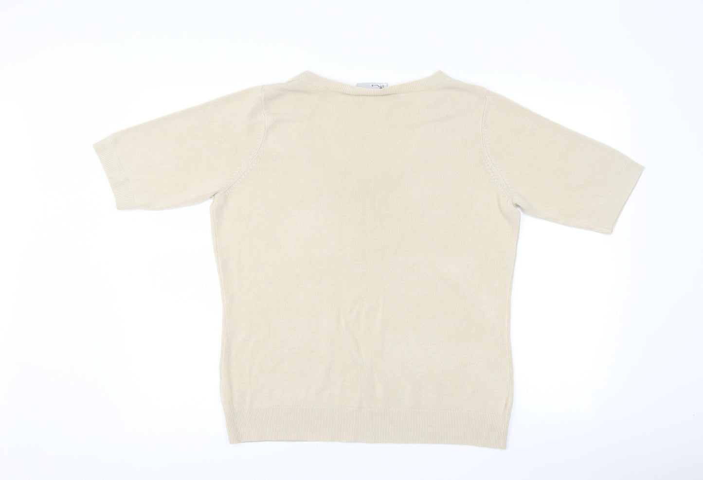 BHS Womens Beige   Basic T-Shirt Size 18