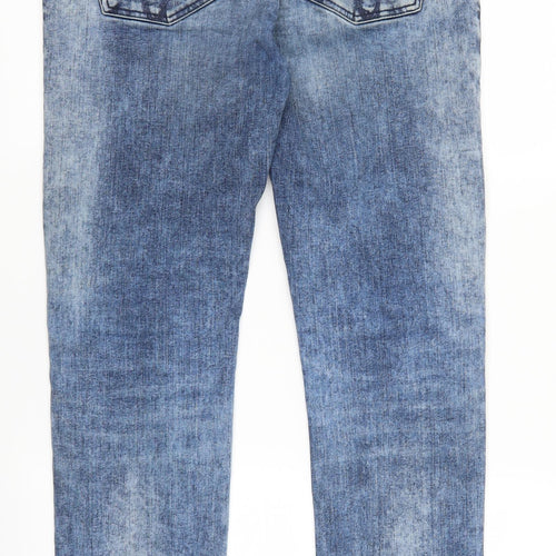 Calvin Klein Mens Blue  Denim Skinny Jeans Size 34 in L34 in - Acid Wash