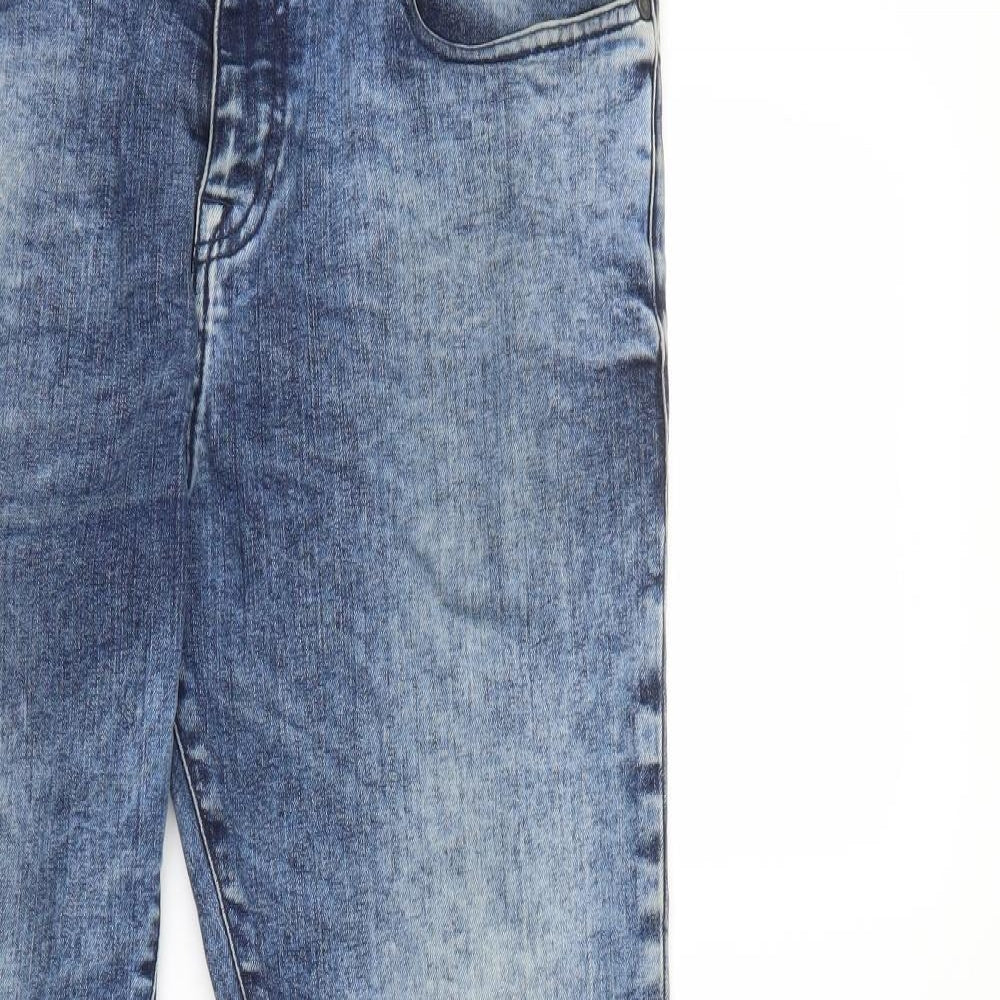 Calvin Klein Mens Blue  Denim Skinny Jeans Size 34 in L34 in - Acid Wash