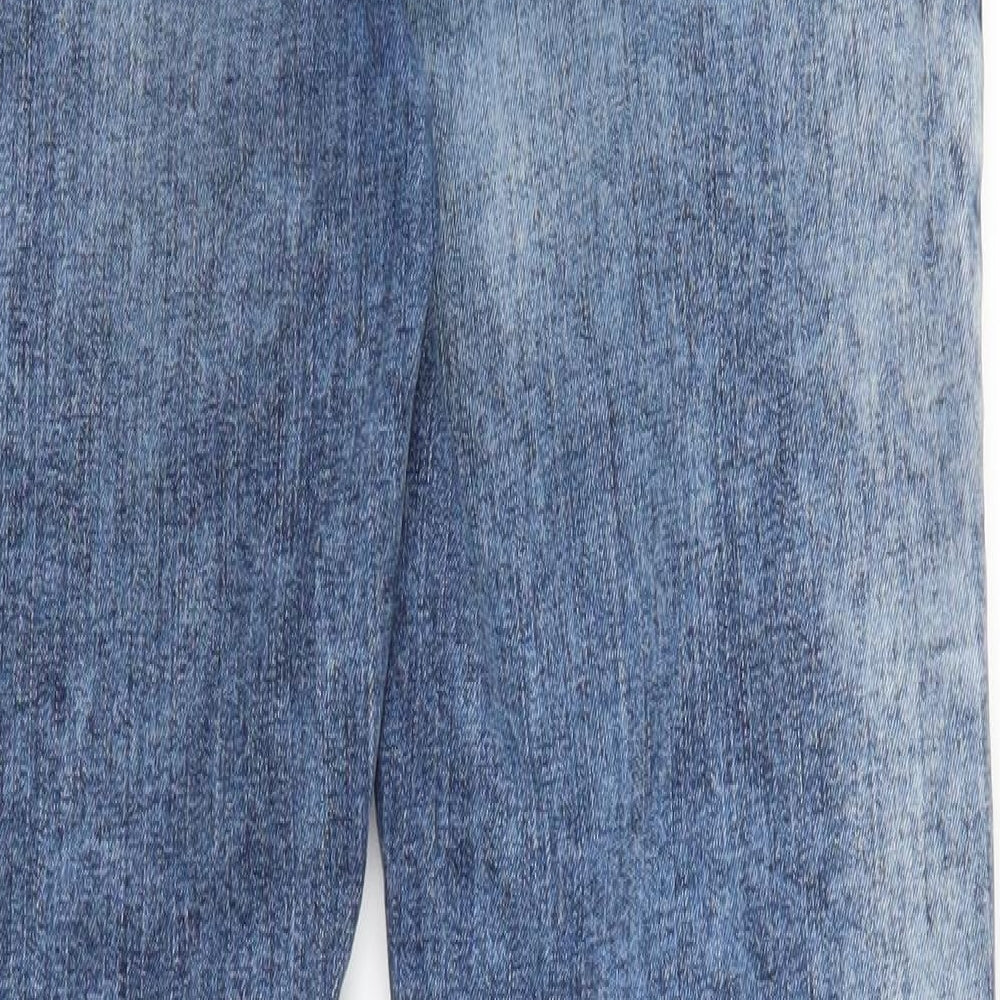 Calvin Klein Mens Blue  Denim Skinny Jeans Size 34 in L34 in - Acid Wash