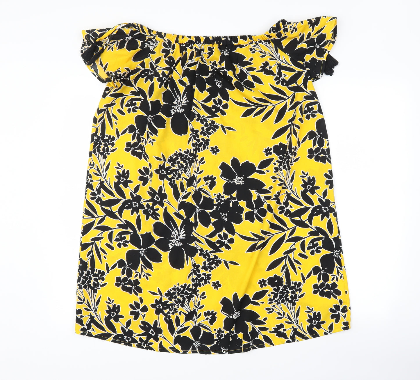 Primark Womens Yellow Floral  Shift  Size 14