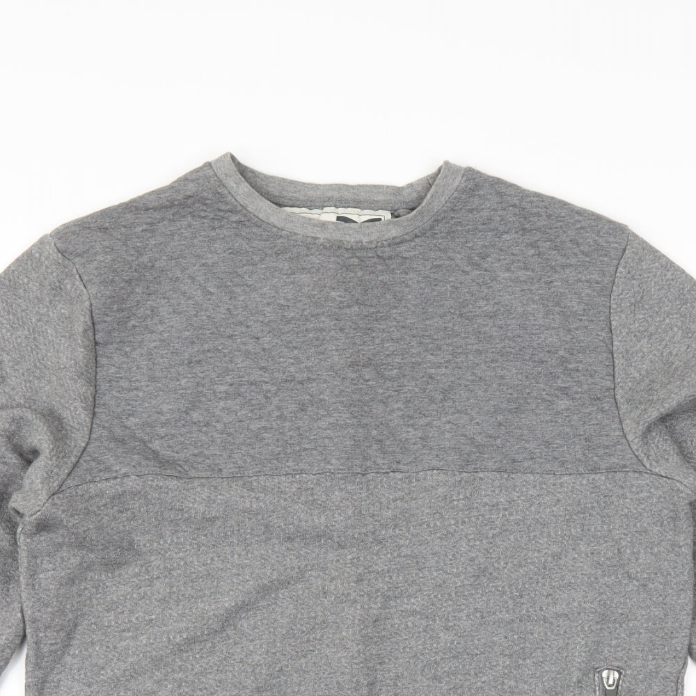 Fenchurch Mens Grey   Pullover Sweatshirt Size M