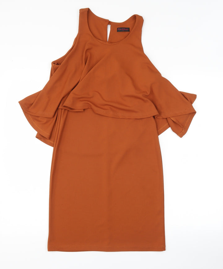 Miss Selfridge Womens Brown Bodycon Size 8