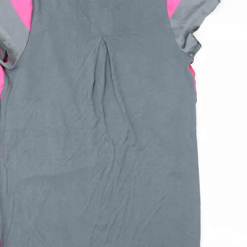 NEXT Womens Grey Striped  Basic T-Shirt Size 10