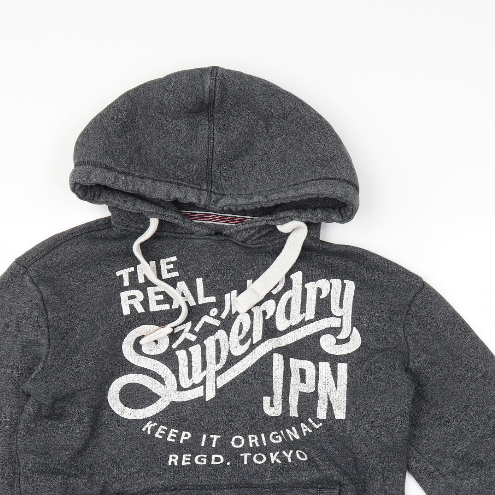 Superdry Mens Black   Pullover Hoodie Size S