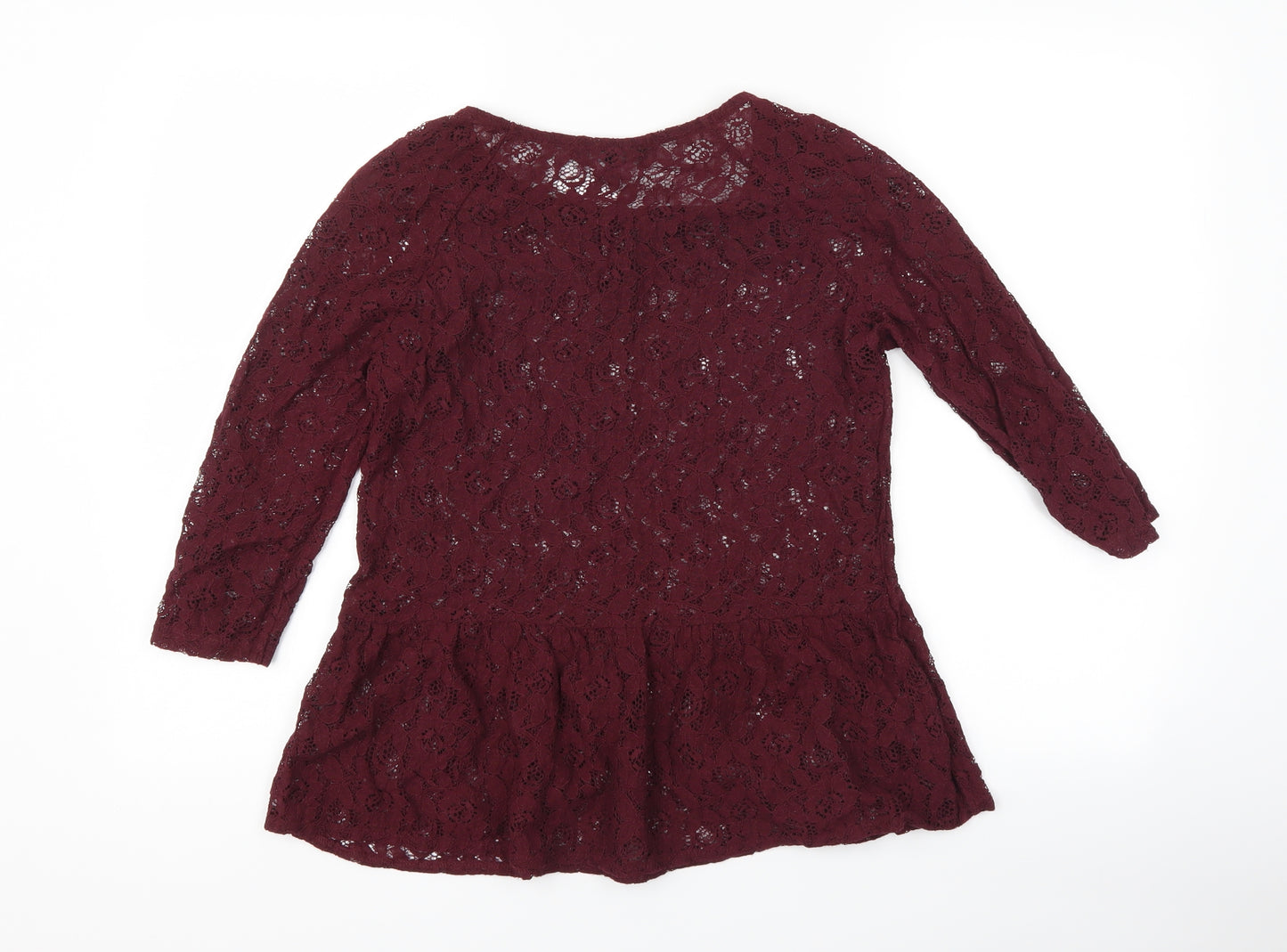 NEXT Womens Purple Floral  Basic T-Shirt Size 8