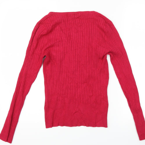 Marks and Spencer Womens Pink   Basic T-Shirt Size 8