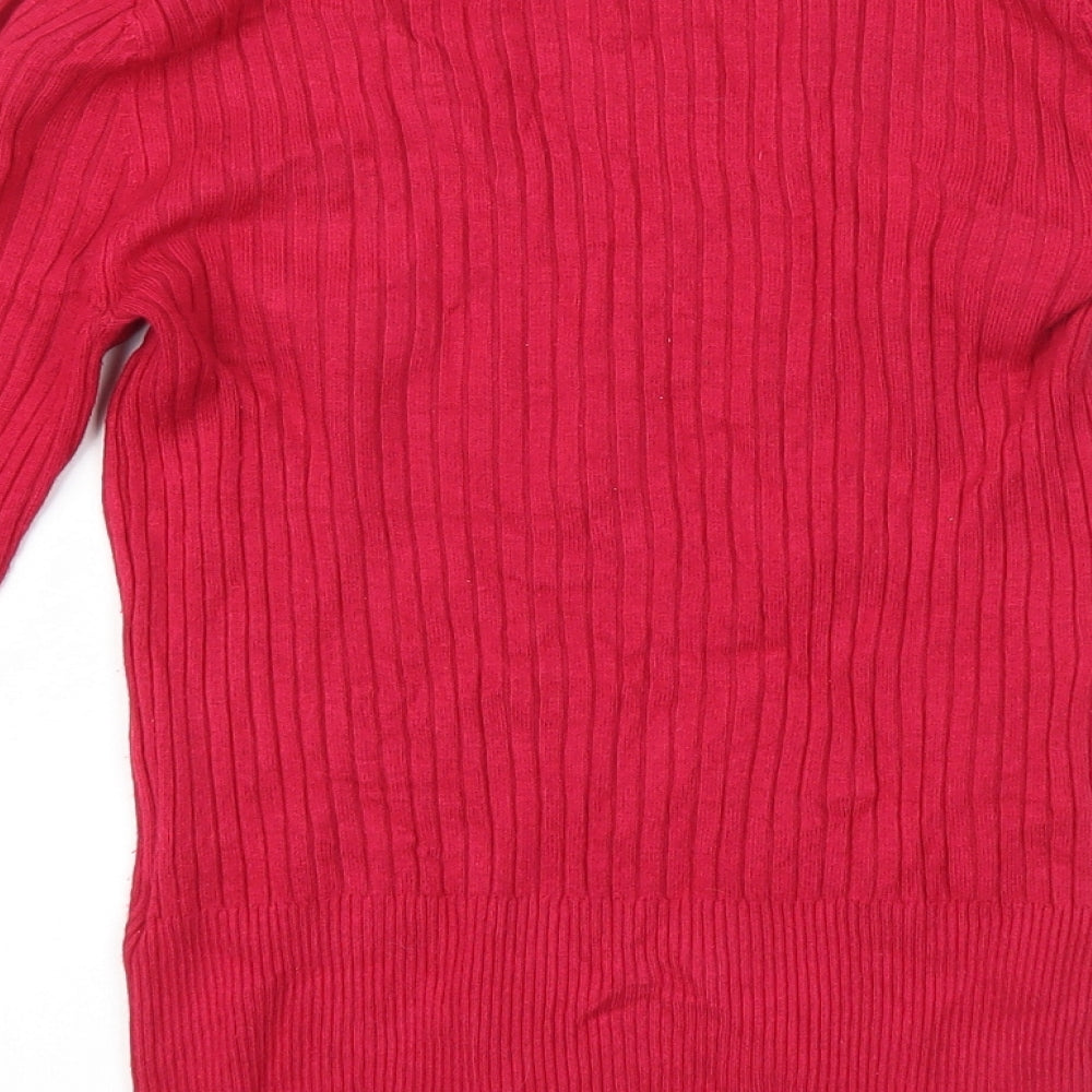 Marks and Spencer Womens Pink   Basic T-Shirt Size 8