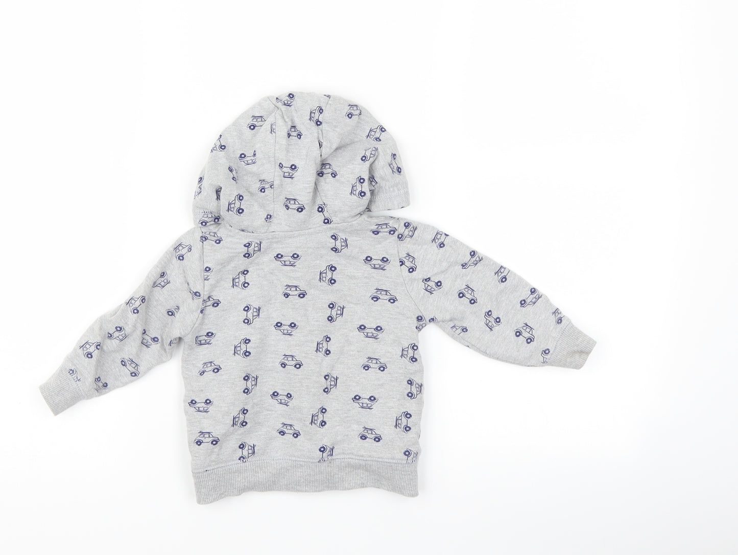 M&Co Boys Grey   Jacket  Size 6-9 Months  - cars